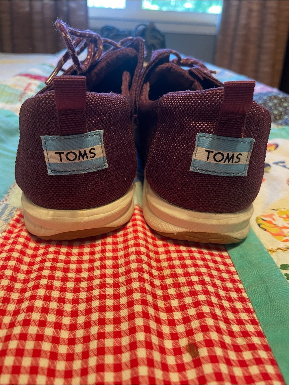 Toms Women's Plum Canvas Sneakers - Picture 3 of 3